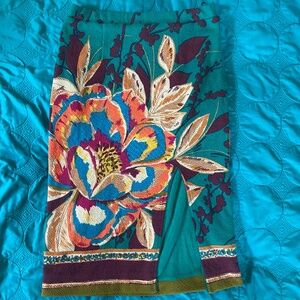 Maeve Floral Knit Pencil Skirt - SMALL